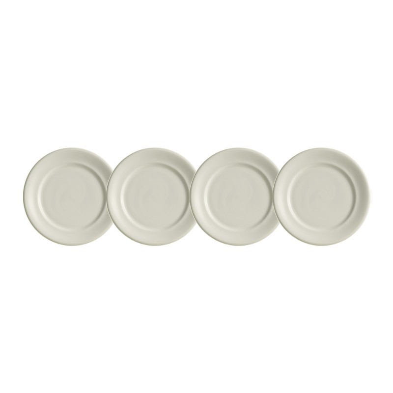 Set de 4 platos de pan colección Imperio Blanca
