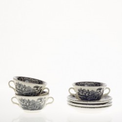 Set de 4 tazas de consomé...