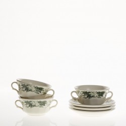 Set de 4 tazas de consomé...