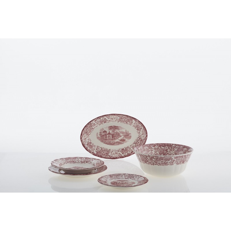 Vajilla completa de 20 piezas colección 202 Rosa