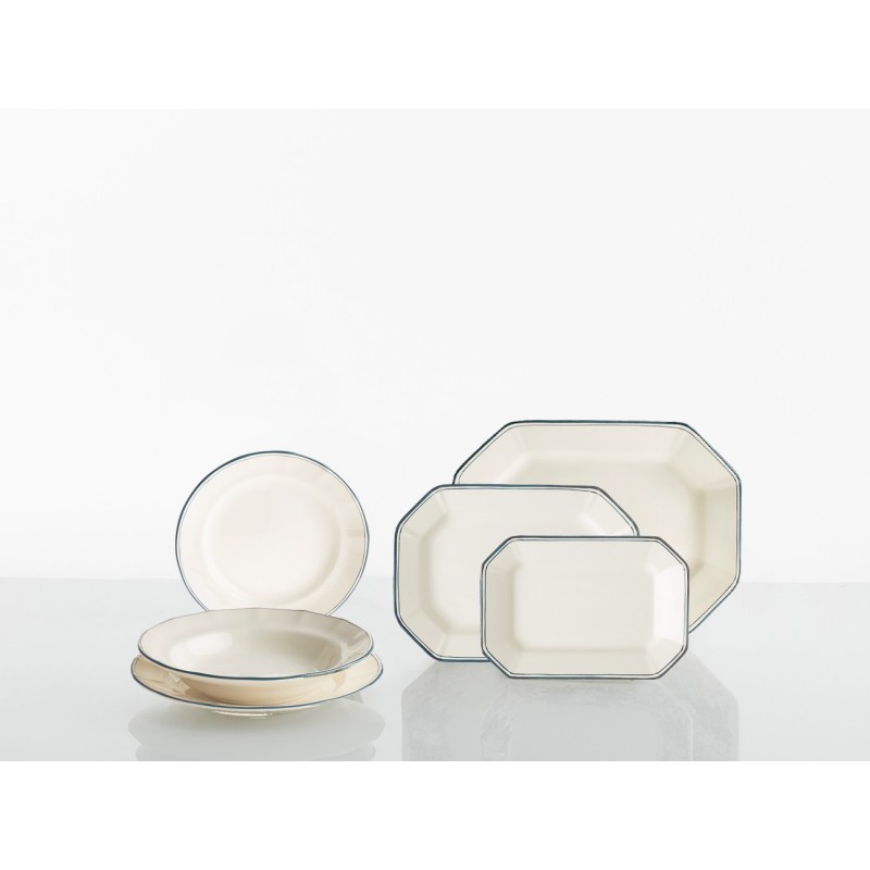 Vajilla completa de 27 piezas colección Basic Line Blue