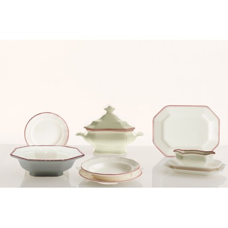 Vajilla completa de 42 piezas colección Basic Line Red