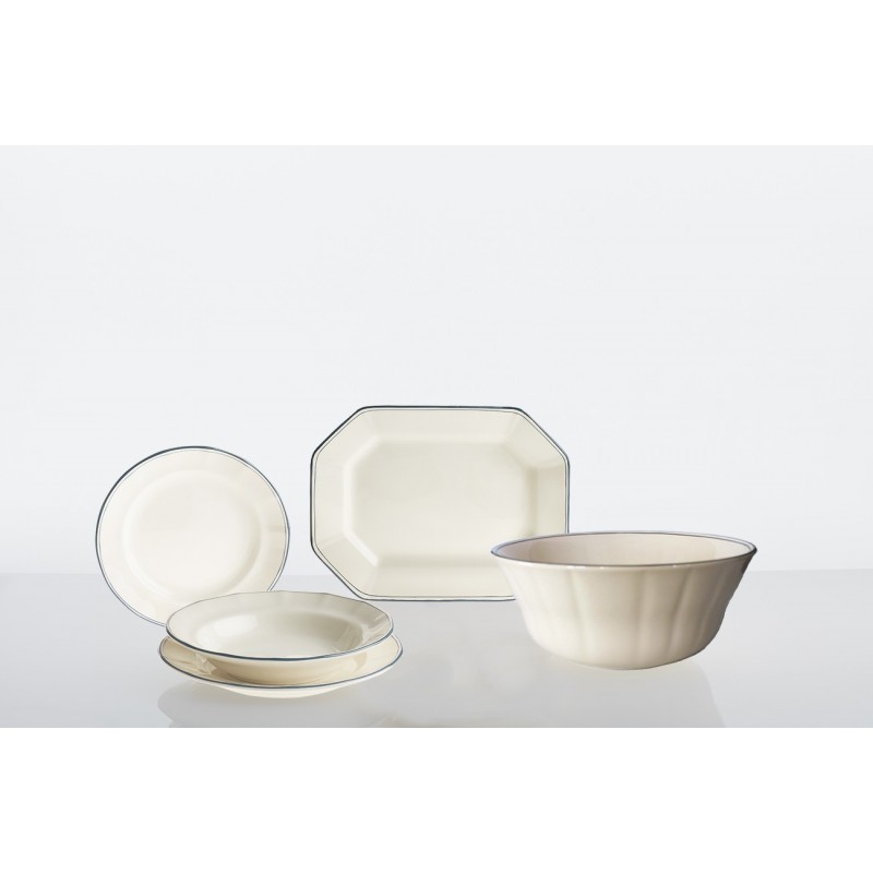 Vajilla completa de 20 piezas colección Basic Line Blue