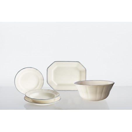 Vajilla completa de 20 piezas colección Basic Line Blue