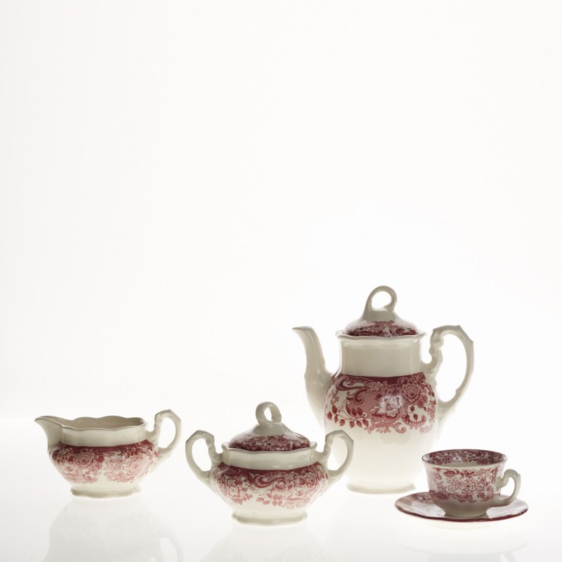 Juego de café de 27 piezas colección 202 Rosa