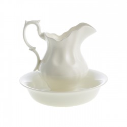 Juego aguamanil blanco Cartuja