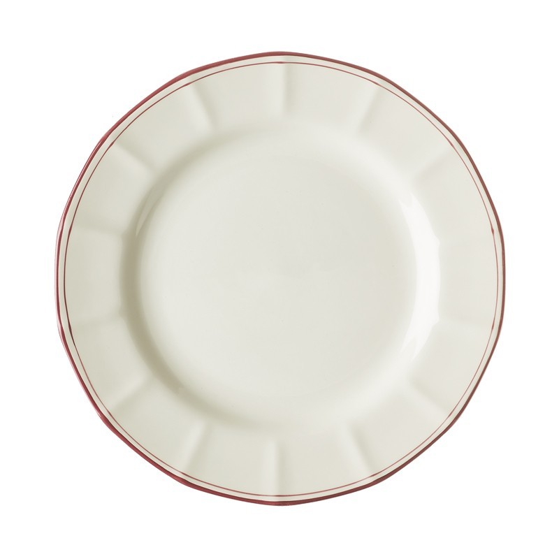 Plato llano 28 cm colección Basic Line Red