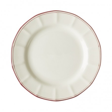 Plato llano 28 cm colección Basic Line Red