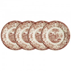 Set de 4 platos llanos 28...