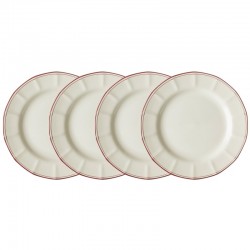 Set de 4 platos llanos 28...