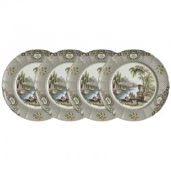 Set de 4 platos llanos 28...