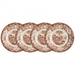 Set de 4 platos llanos...