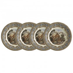 Set de 4 platos llanos...