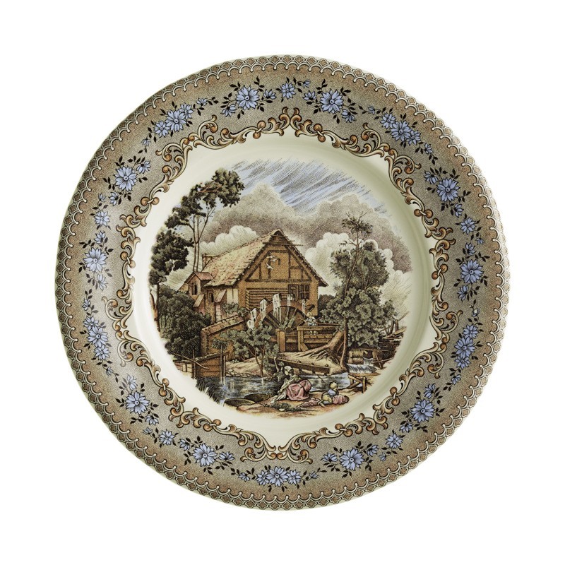 Plato llano 28 cm colección Viejo Molino