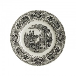 Set de 4 platos llanos colección Negro Vistas