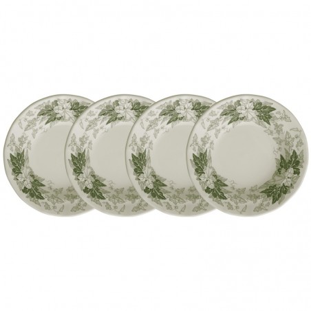Set de 4 platos llanos colección Yedra