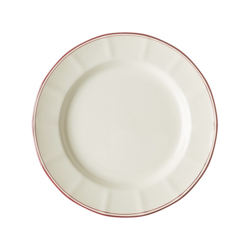 Plato llano colección Basic Line Red