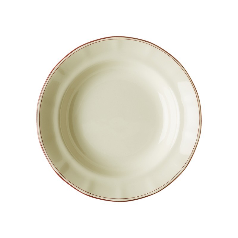 Plato hondo colección Basic Line Red