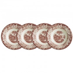 Set de 4 platos hondos...