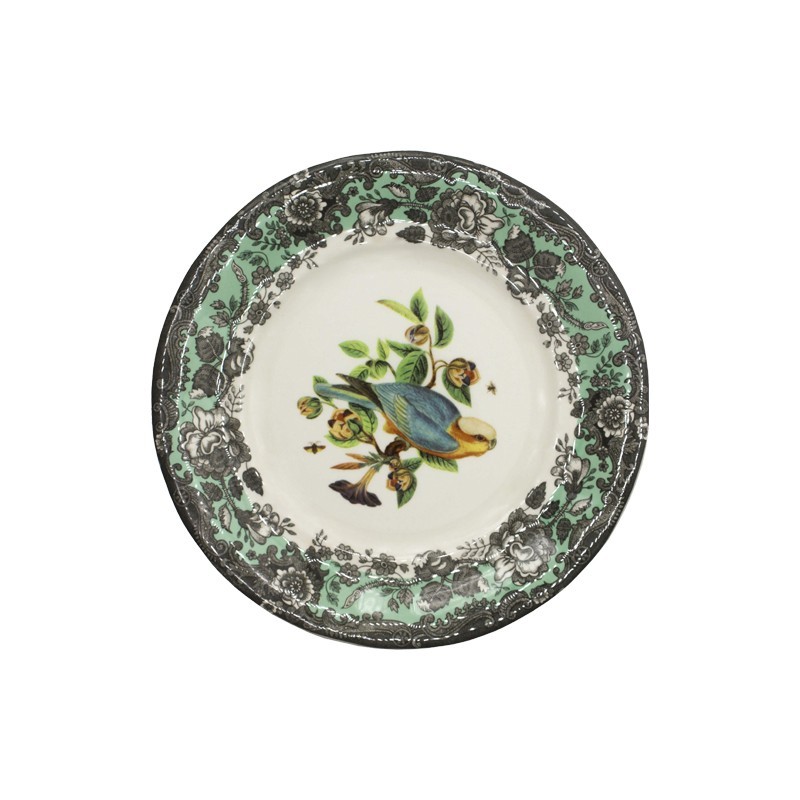 Plato de postre colección Oaxaca de color azul turquesa